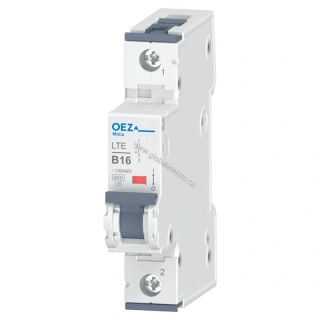 OEZ LTE-16B-1 6kA jistič 1pólový 16A OEZ Minia